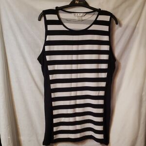 Elegant Striped Sleeveless Top